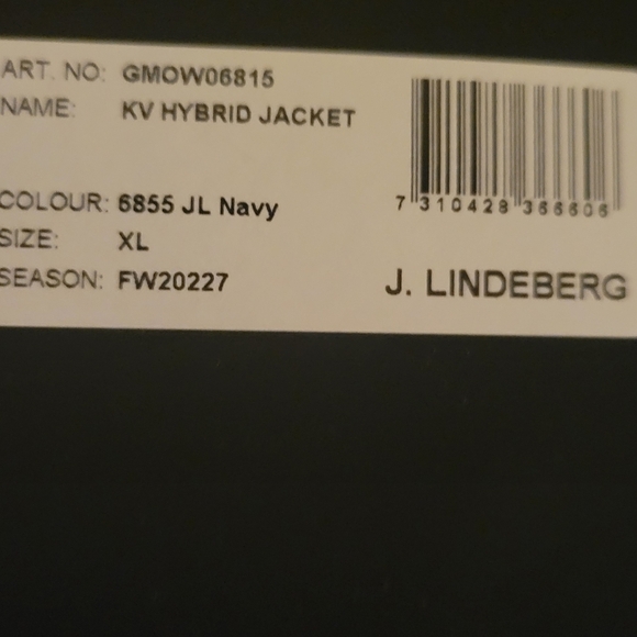 J Lindeberg KV Hybrid Jacket NWT XL - Picture 7 of 7